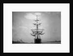 Frontal View of a Sailing Yacht by Anonymous