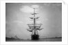 Frontal View of a Sailing Yacht by Anonymous