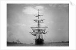 Frontal View of a Sailing Yacht by Anonymous