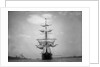 Frontal View of a Sailing Yacht by Anonymous