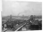 Top View of Brooklyn and Manhattan Bridges by Anonymous