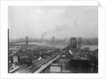 Top View of Brooklyn and Manhattan Bridges by Anonymous