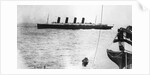 Large Liner Lusitania Leaving in Waters by Anonymous