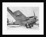 De Havilland Mosquito on Runway by Anonymous