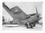 De Havilland Mosquito on Runway by Anonymous