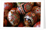 Basket of Ukrainian Easter Eggs by Anonymous