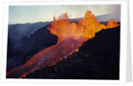 Puu Oo Crater Erupting by Anonymous