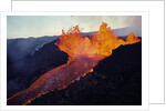Puu Oo Crater Erupting by Anonymous