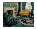 Empty Green Room at White House by Anonymous