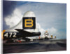 Four Super Fortress Airplanes on Airstrip by Anonymous
