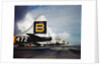 Four Super Fortress Airplanes on Airstrip by Anonymous