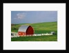 Red Barn and White Fence Near Pullman by Anonymous