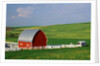 Red Barn and White Fence Near Pullman by Anonymous