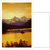 Sunset Over St. Mary Lake in Glacier National Park by Anonymous
