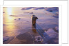 Polar Bear on Ice at Sunrise by Anonymous