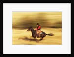Cowboy on Galloping Horse by Anonymous