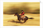 Cowboy on Galloping Horse by Anonymous