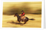 Cowboy on Galloping Horse by Anonymous
