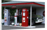Reproduction Texaco Gas Station and Chevrolet Pickup by Anonymous