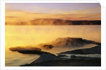 Steam Rising from Yellowstone Lake by Anonymous