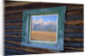 Teton Range Reflected in Window by Anonymous