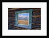 Teton Range Reflected in Window by Anonymous