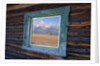 Teton Range Reflected in Window by Anonymous