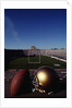 Notre Dame Football Helmet and Football at Notre Dame Stadium by Anonymous