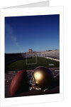 Notre Dame Football Helmet and Football at Notre Dame Stadium by Anonymous