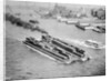 Tug Boat Pulling Two Barges by Anonymous
