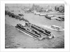 Tug Boat Pulling Two Barges by Anonymous