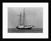 A Yacht with Sails Down by Anonymous