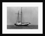 A Yacht with Sails Down by Anonymous
