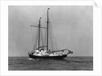 A Yacht with Sails Down by Anonymous