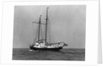 A Yacht with Sails Down by Anonymous