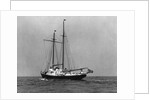 A Yacht with Sails Down by Anonymous