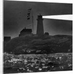 Peggys Cove Lighthouse at Night by Anonymous