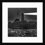 Peggys Cove Lighthouse at Night by Anonymous