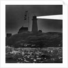 Peggys Cove Lighthouse at Night by Anonymous