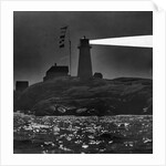 Peggys Cove Lighthouse at Night by Anonymous