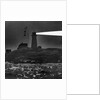 Peggys Cove Lighthouse at Night by Anonymous