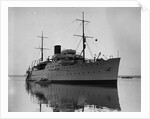Small Motorboat Next to Vanderbilt Yacht by Anonymous