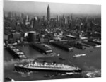 Ocean Liner Arriving in New York by Anonymous
