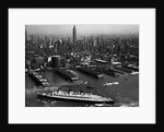 Ocean Liner Arriving in New York by Anonymous