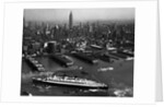 Ocean Liner Arriving in New York by Anonymous