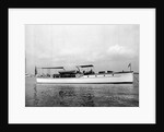 The Side View of a Steam Yacht by Anonymous