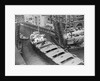 Cargo Ship in Canal by Anonymous
