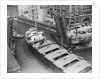 Cargo Ship in Canal by Anonymous