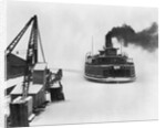 Philadelphia Ferry on Frozen Baltimore Harbor by Anonymous