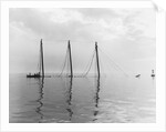 Partially Sunk Sailboat by Anonymous